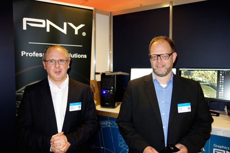 (l.) Michael Rabinovici und Gunnar Ehlers, PNY (Bild: IT-BUSINESS)