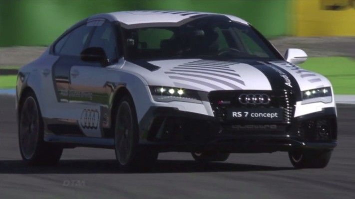 Der Audi RS 7 concept am Limit: fahrerlos rund um den Hockenheimring (Audi)
