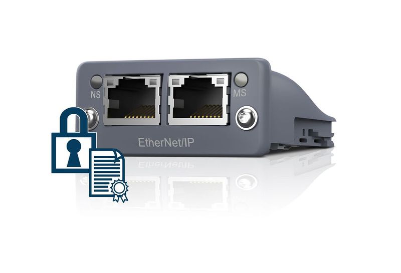 Das Anybus-Kommunikationsmodul von HMS wickelt zusätzlich zur Buskommunikation auch die Kommunikation via OPC UA und MQTT ab.  (Bild: HMS Industrial Networks)