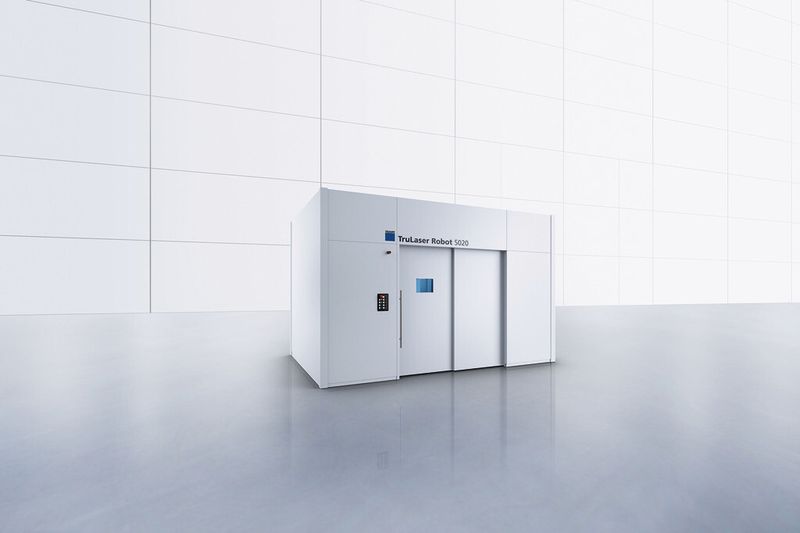 Mit geringen Investitionskosten soll die die Trulaser Robot 5020 Basic Edition von Trumpf Blechbearbeitern den Weg ins automatisierte Laserschweißen ebnen. (Bild: Trumpf)