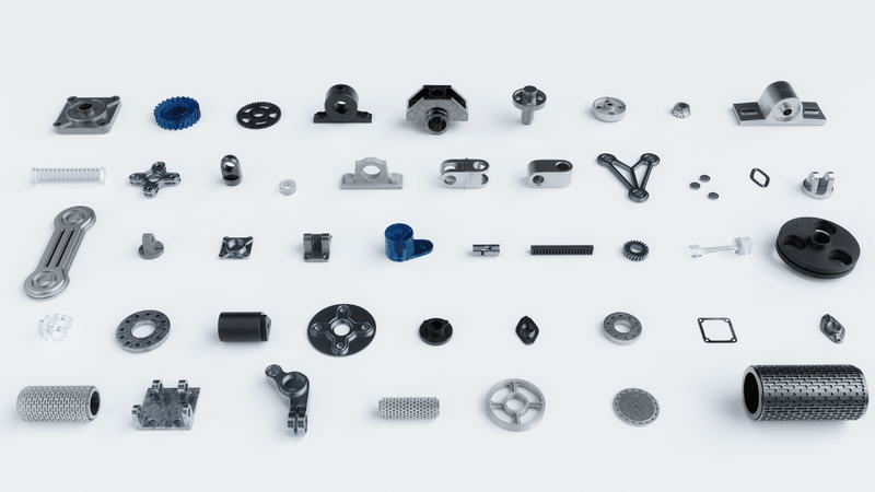 Bauteilvielfalt im Fertigungsnetzwerk: Material und Verfahren entscheiden, welcher Partner für Prototyp und Serie geeignet ist.(Quelle:  FACTUREE)
