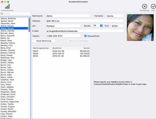 Die App ausgeführt unter macOS.(Bild:  Krypczyk & Bochkor / Xojo)