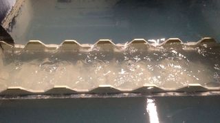 Das gereinigte Prozesswasser wird wieder in den Wasserkreislauf überführt. (Bild: Leiblein)