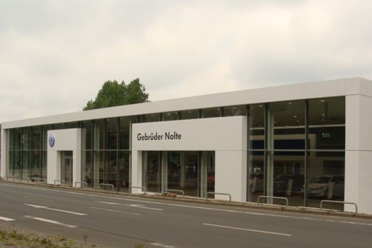 Der neue VW-Standort der Nolte-Gruppe an der Seeuferstraße 2-7. (Archiv: Vogel Business Media)