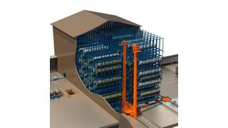 The heart of this new system layout is Pesmel’s Trans Roll ARW concept, which is connected with 7 in-out connections at different floor levels. (Storo Enso)