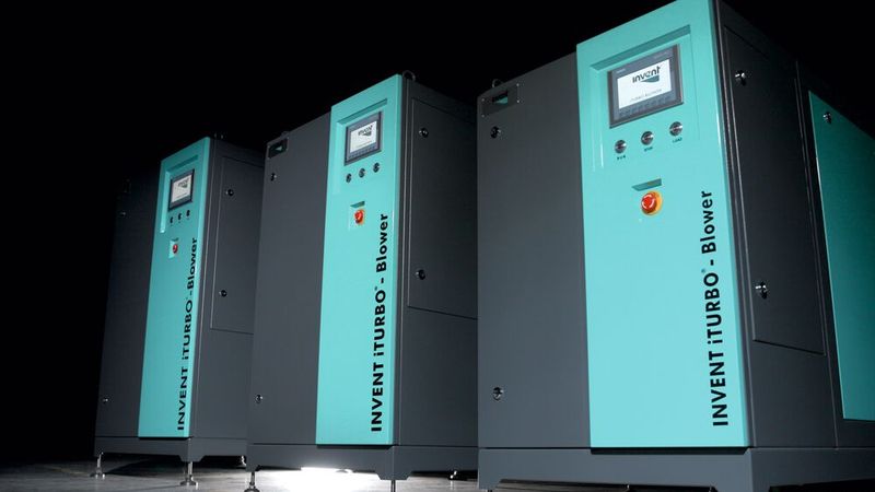 ausgewälte Baugrößen des iTURBO®-Gebläses (Bild: Invent)