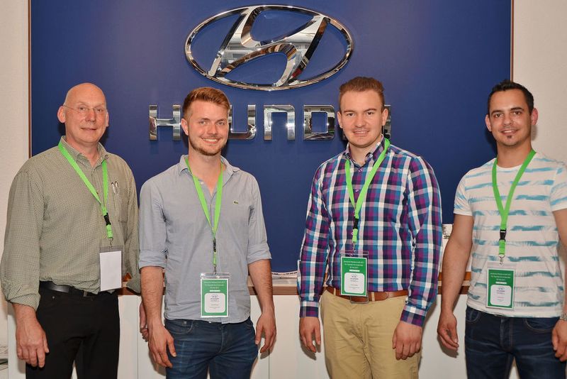 Die Top Vier der Serviceberater auf einem Bild. (Hyundai)