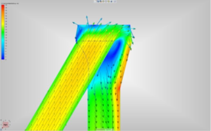 Durch eine Optimierung der Strömungsverhältnisse innerhalb des Explosionsschlotes konnte der Druckverlust um mehr als 60 % reduziert werden. (Bild: Brilex)