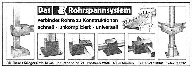 Nach der Gründung im Jahr 1972 produzierte die RK Rose+Krieger GmbH Rohrverbindungselemente und Rohrsystem-Lineareinheiten. (Bild: RK Rose+Krieger GmbH)