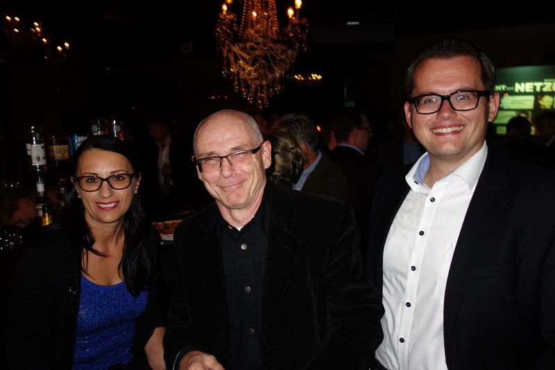 Anita und Dr. Michael Kollmannsberger, Kaberger Kommunikation, mit Alexander Ries, IT Sonix (Bild: IT-BUSINESS)