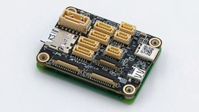 Duo: Carrierboard „Just A Pi“ (oben) mit kaum sichtbarem Raspberry Pi CM5 (Bild: ARK Electronics)