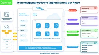 Prinzip der technologiediagnostischen Digitalisierung der Netze.  (Bild: Digimondo)
