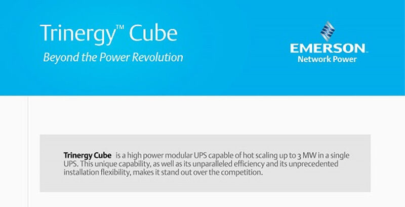 Abbildung 1: Trinergy Cube  ist eine statische USV-Analge von Emerson Network Power mit hohem Effizienzgrad. (Bild: Emerson Network Power)