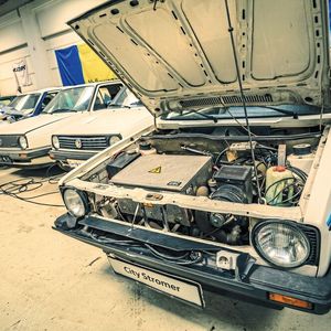 In der Sammlung findet sich auch der Golf City-Stromer der ersten Generation.(Bild:  VW)