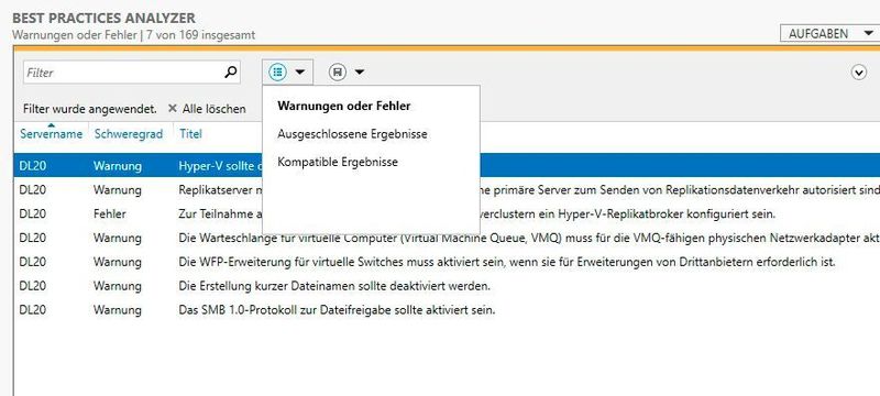 Best Practices Analyzer nutzen. (Joos)