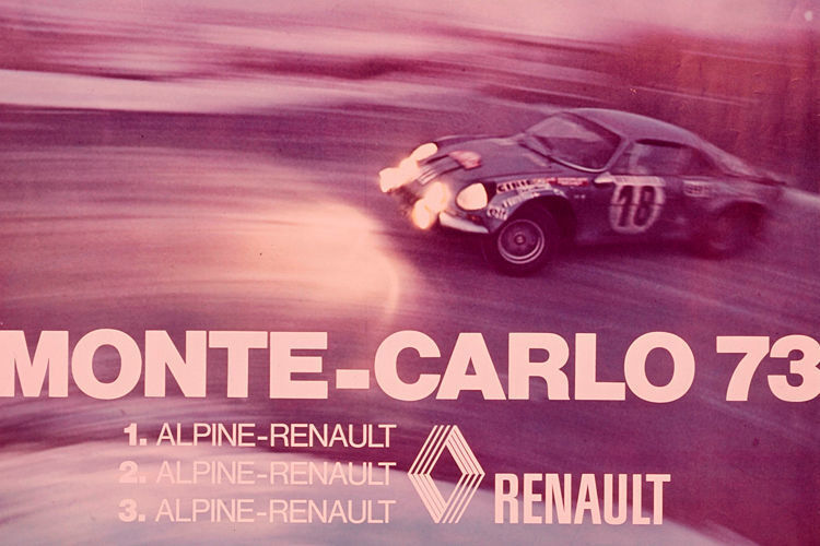 Alpine A110 Rallye Monte Carlo 1973. (Foto: Renault)