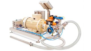 Ystral Conti-TDS mit High-Shear-Vakuumexpansionstechnologie zum staubfreien Eintragen und Dispergieren von Pulvern in Flüssigkeiten.  (Bild: Ystral)