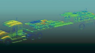 Der Lidar-Sensor SORA-P60 scannt und klassifiziert bewegte Objekte mit Autobahngeschwindigkeit.  (Cepton)