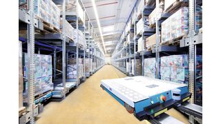 Das Shuttle wurde mit verschiedenen Sicherheitsfunktionen ausgestattet. Dazu gehören beispielsweise ein Not-Aus-Schalter sowie ein Personen-Laserscanner, der in Fahrtrichtung Körper und Gegenstände erkennt. (Bild: Bito)