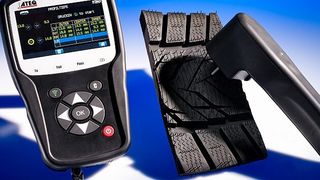 Das neue Reifenprofilmessgerät ergänzt das Ateq-Diagnosegerät. (Foto: Hülbeck & Fürst)