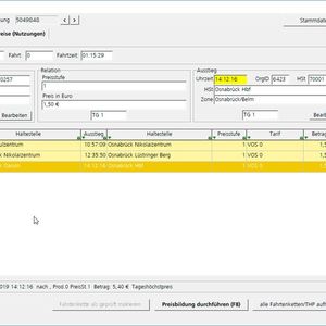 Digitale Fahrtenübersicht(© HighQ)