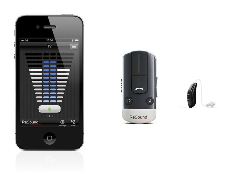 Erstmals überhaupt gibt es beim Hörsystem Verso 5 die Option, Bedienungen auf dem Touchscreen des Smartphones vorzunehmen. (Bild: GN Hearing)
