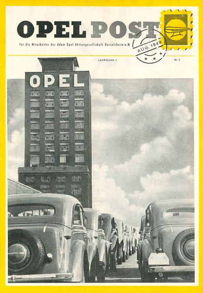 Gerade einmal vier Jahre war der Zweite Weltkrieg zu Ende, da ging es mit der Automobilproduktion auch bei Opel bereits wieder deutlich bergauf. (Bild: Opel)