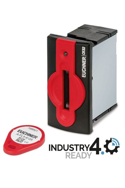 Die neue Schlüsselaufnahme CKS2 erfüllt höchste Sicherheitsanforderungen beim  Sperren und Starten von Maschinen und Anlagen. (Bild: Euchner GmbH + Co. KG)