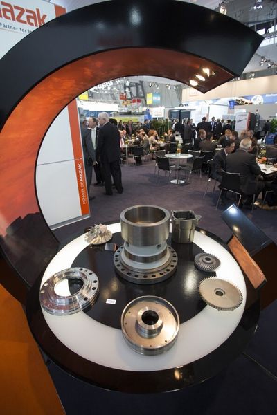 Multifunktions-Werkzeugteile von Mazak. (Bild: Messe Stuttgart)