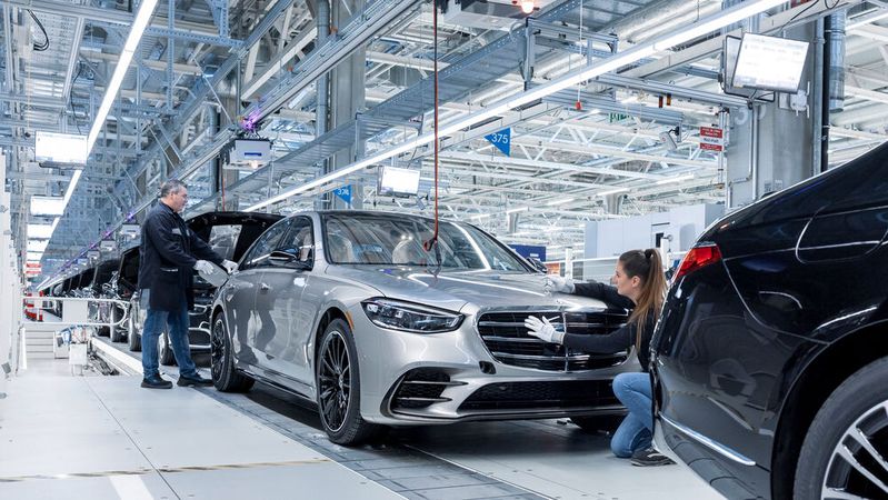 Der Auftragsbestand in der deutschen Autobranche ist im April gestiegen.(Bild:  Mercedes-Benz Group AG)