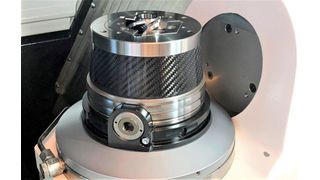 Der Thinking im September beschert uns dieses intelligente Leichtbau-Spannfutter mit Komponenten aus carbonfaserverstärktem Kunststoff (CFK), das Hainbuch entwickelt hat. Es nennt sich Torok-CFK-IQ.  (Bild: Hainbuch)