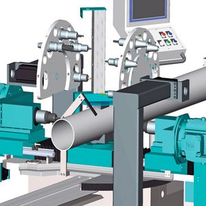 Bild 1: Die Rohrbohrmaschine RBV-20 mit Werkzeugwechsler ist nach den Prinzipien der Lean-Automatisierung aufgebaut.