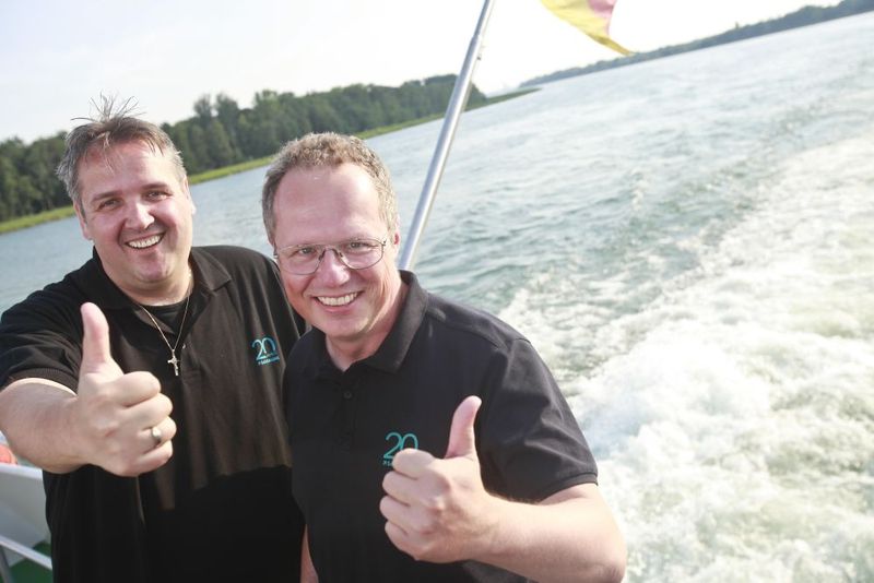 Die SoftEngine-Chefs Dirk Winter und Matthias Neumer können auf eine langjährige Firmengeschichte zurückblicken. (Bild: SoftEngine)