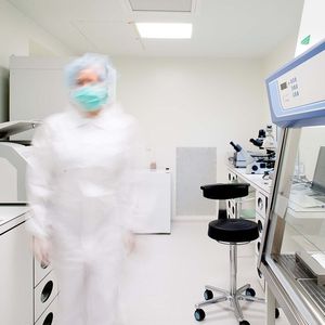 Reinraumcontainer für Tiermedizin.