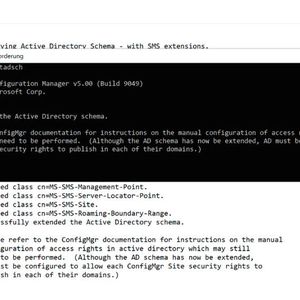 Schemaerweiterung für die Installation von Endpoint Configuration Manager.