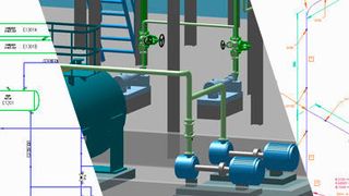 3D-Rohrleitungsbau mit umfangreichem Funktionsumfang. (CAD Schroer)