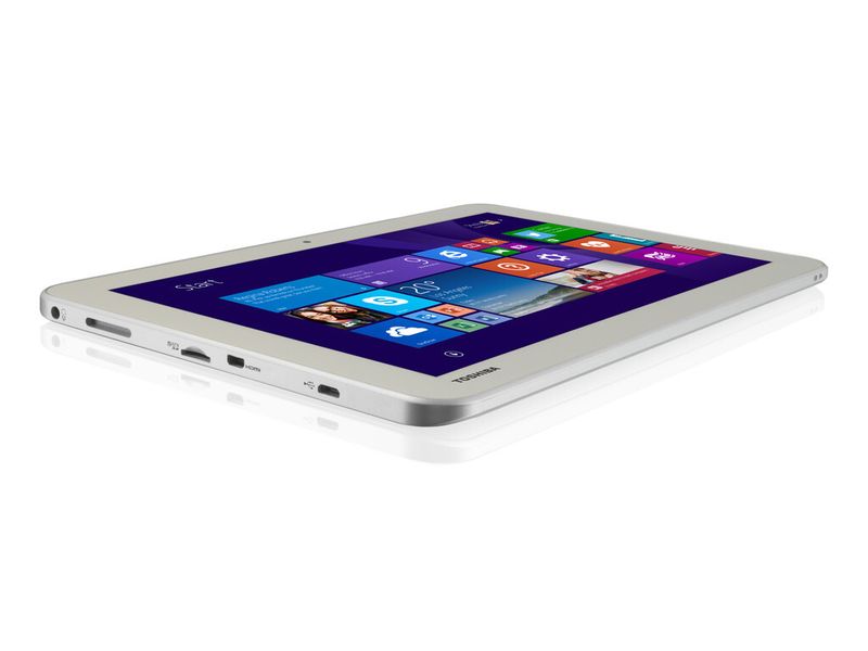 Im Gegensatz zum Acht-Zöller kann das größere Encore 2 WT10-A102 auch mit einem Micro-HDMI-Ausgang aufwarten. (Bild: Toshiba)