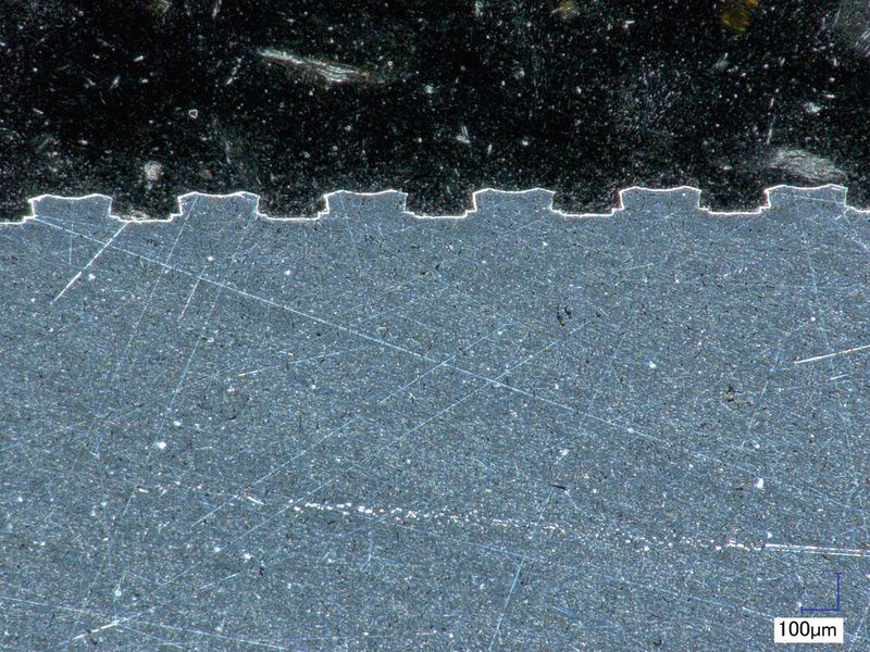 Bild 3: Das Schwalbenschwanzprofil sorgt für eine optimale Oberflächenrauigkeit. (Bild: Gühring)