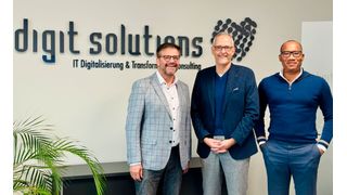 v.l.: Christian Werner, Managing Director DACH, Andreas Richter, Head of Marketing & Vendor Management, und Dickson Usuwa, Group CEO, Digit Gruppe.  (Bild: Digit Solutions)