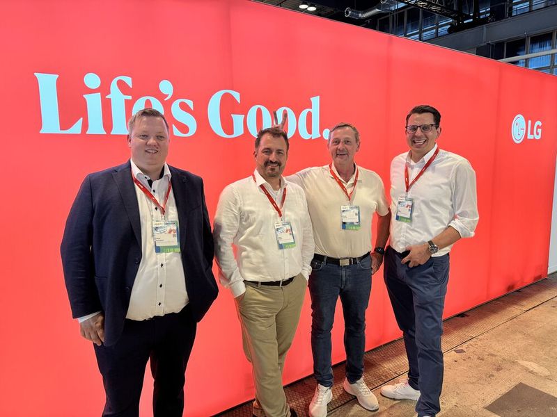 Life´s so good by LG mit Claus Quasdorf, Timo White, Frank Sander, Kai Volmer (Bild: Vogel IT-Medien GmbH)