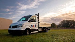 Der Allradumbau von Oberaigner macht den Crafter zum Offroader. (Bild: Volkswagen Nutzfahrzeuge)