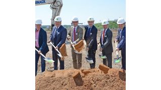 Von links nach rechts: Andre Moritz, Projektleitung, Bremer, Hans-Joachim Brockmeyer, Leitung Geschäftsstelle Nürnberg (Landverkehr, Logistik), Schenker Deutschland, Dr. Michael Fraas, Wirtschaftsreferent der Stadt Nürnberg, Dr. Thomas Böger, Vorstand Kontraktlogistik/SCM, Schenker Deutschland, Torsten Könning, Senior Business Development Manager, Goodman Germany, Joachim Zimmermann, Geschäftsführung, bayernhafen Gruppe. (Bild: DB Schenker)