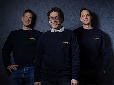 Von links: Cargoroo Gründer Jelle Maijer, Jaron Borensztajn und Erik de Winter.