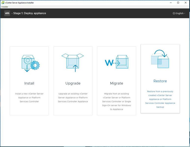 Schritt 1: Upgrade-Option im Installer wählen (VMware/Drilling)