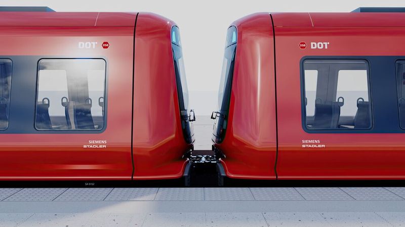 Vollautomatisch nach GoA 4 sollen die neuen S-Bahn-Züge ab 2032 in Kopenhagen unterwegs sein.(Bild:  Siemens | Stadler)