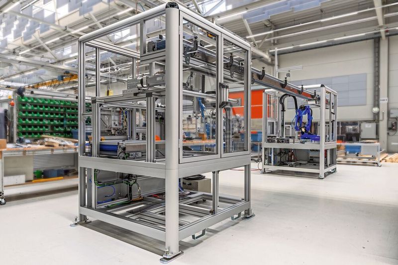 In der Linearzelle finden Handling- und Logistikarbeiten statt. (Bild: Minitec)