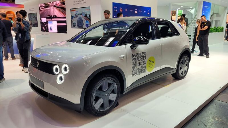 Das Firefly EV von Nio konnte man am Stand eines Zulieferers bewundern. (Bild: Wehner - VCG)