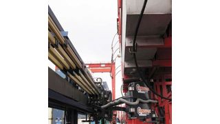 Die Drive-In-Lösung hilft, Stillstands- und damit Ausfallzeiten gigantischer Umschlagssysteme in Häfen zu minimieren. Bild: Conductix-Wampfler (Archiv: Vogel Business Media)