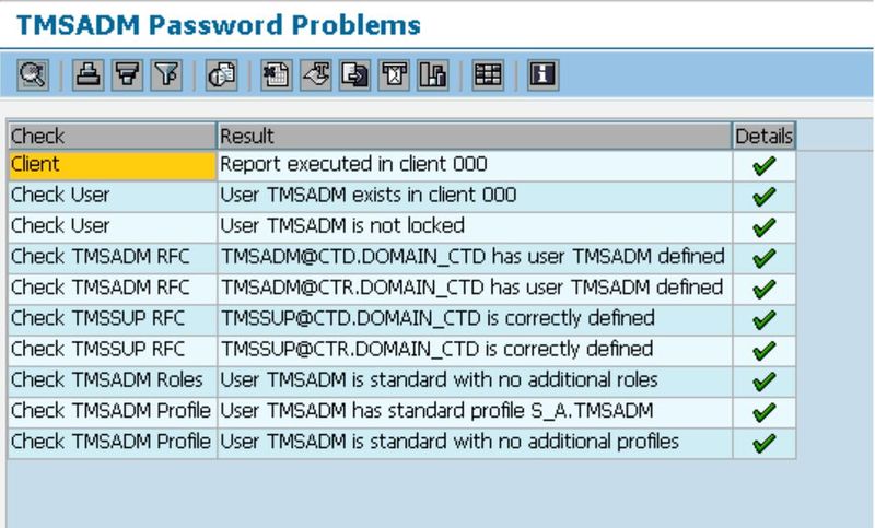 TMSADM abfragen und Kennwortprobleme in SAP erkennen. (Bild: SAP)