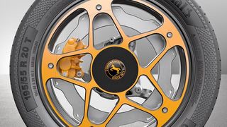 So könnten in Zukunft Räder für kommende Elektroautos aussehen. (Continental)